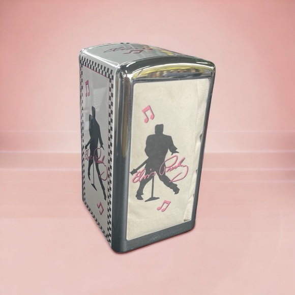 Vintage Elvis Presley 50’s Cafe Style Napkin Dispenser w/ original Elvis… - Picture 1 of 5
